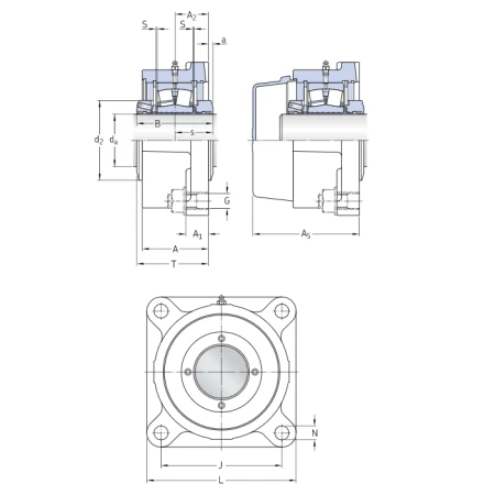 Gối đỡ SKF F4BE 400-SRB-SLH-Y