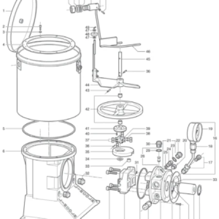 Van một chiều với miếng đệm SKF 505-36089-1